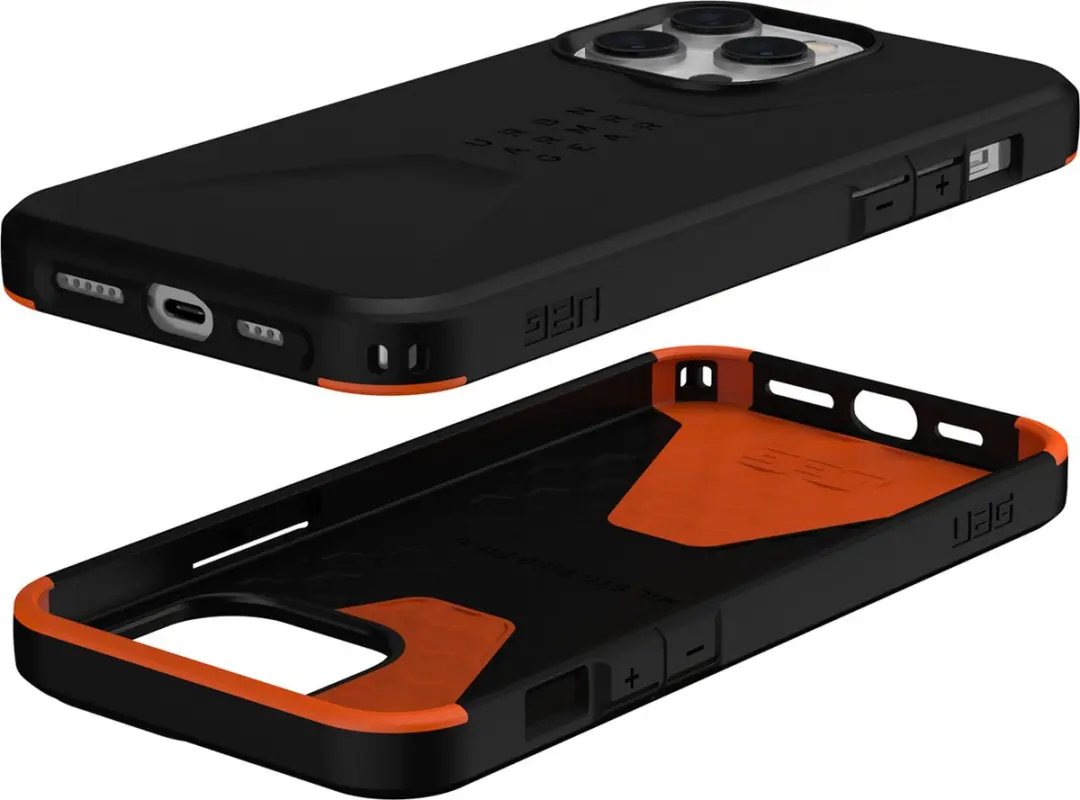 Urban Armor Gear Civilian Mag Hoesje 114039114040 - iPhone 14 Pro Max - Zwart - afbeelding 4 van 6