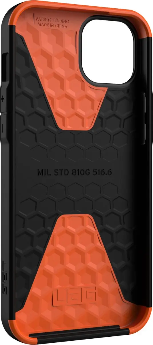 Urban Armor Gear Civilian iPhone 14 Plus Hoesje - Zwart - afbeelding 4 van 6
