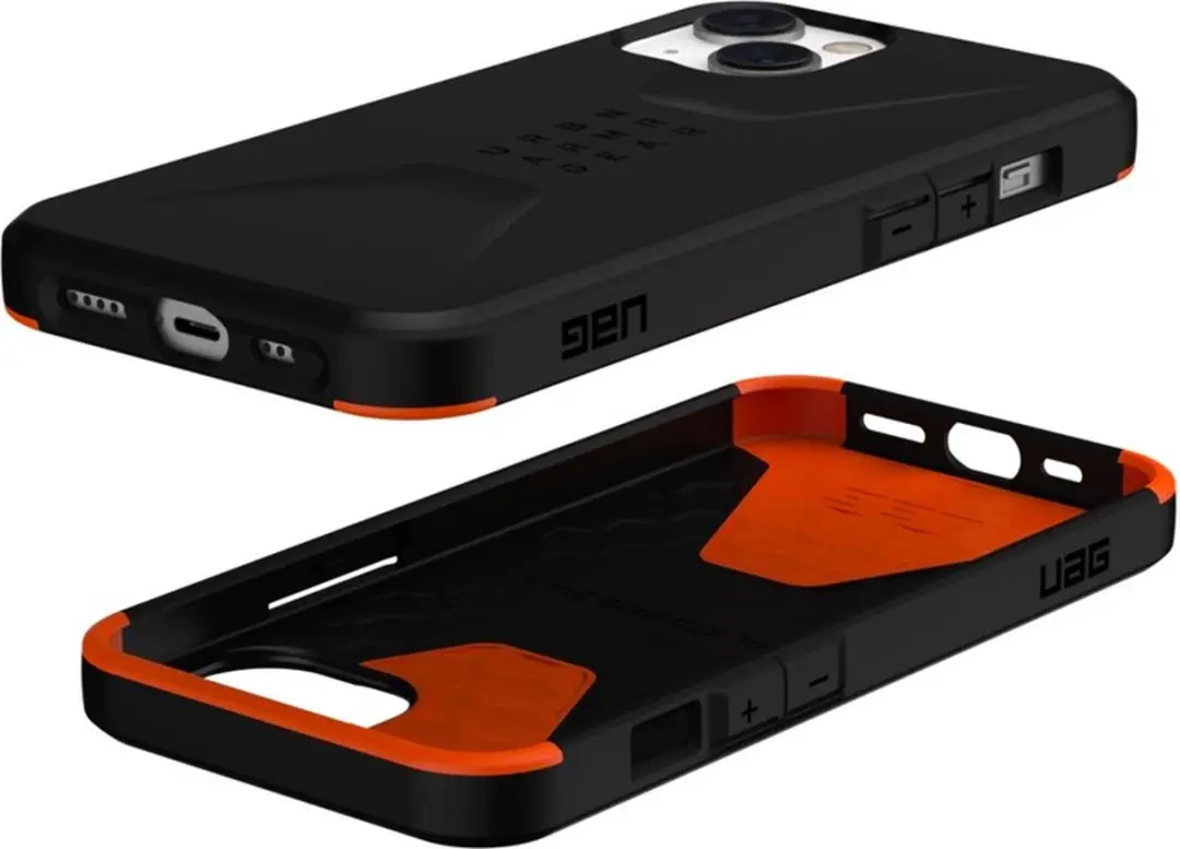 Urban Armor Gear Civilian iPhone 14 Plus Hoesje - Zwart - afbeelding 5 van 6