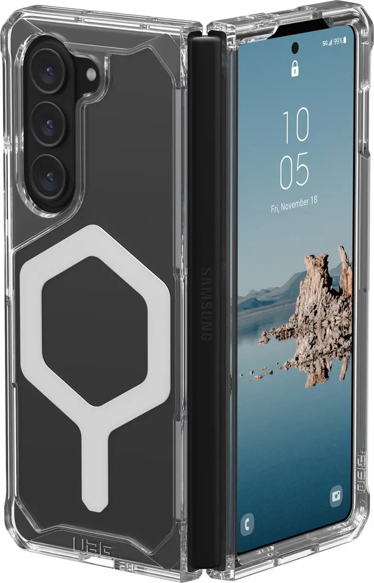 Urban Armor Gear Plyo Pro Backcover Samsung Galaxy Z Fold 5 - Transparant - 214215114333 - afbeelding 3 van 6