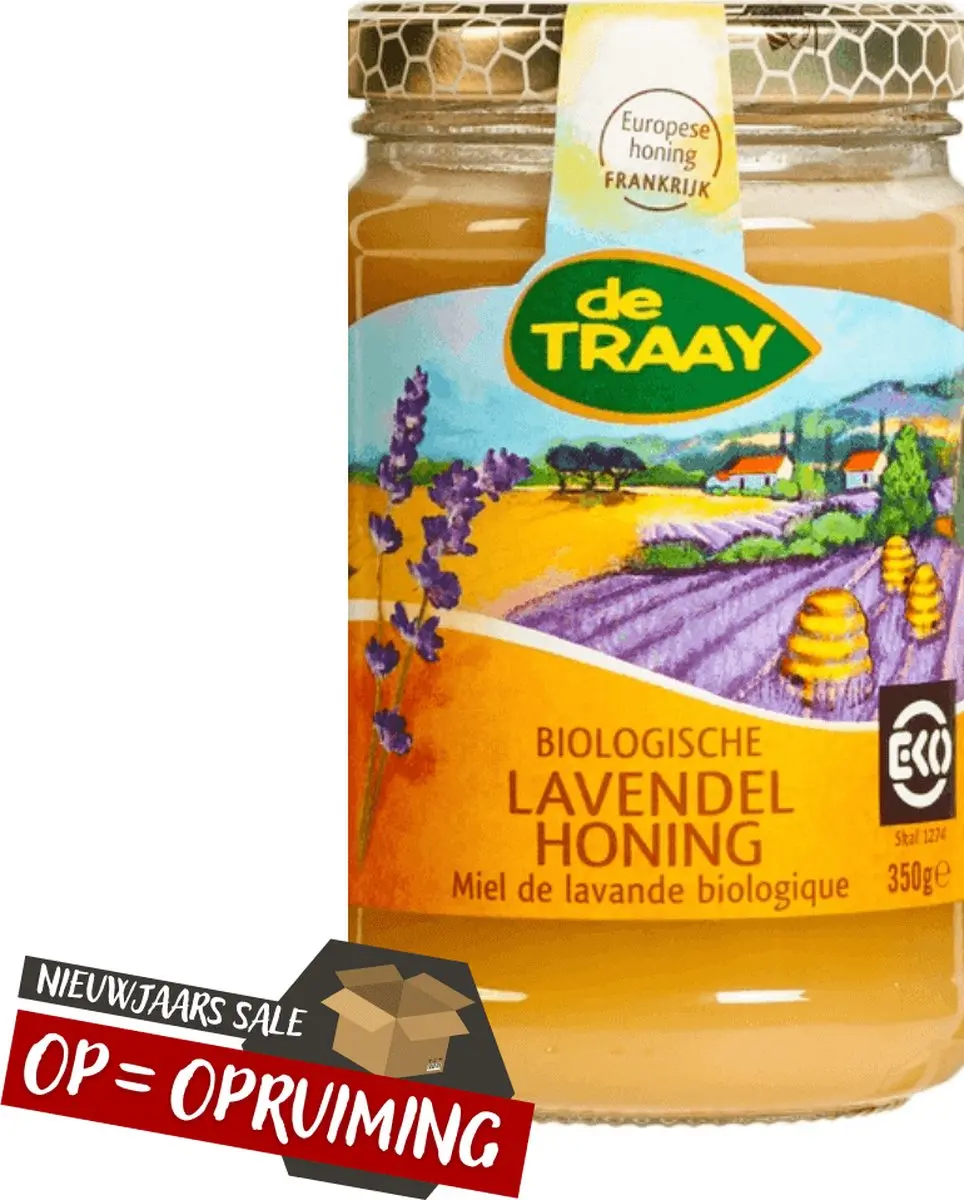 De Traay Lavendel Honing 350g - afbeelding 4 van 6