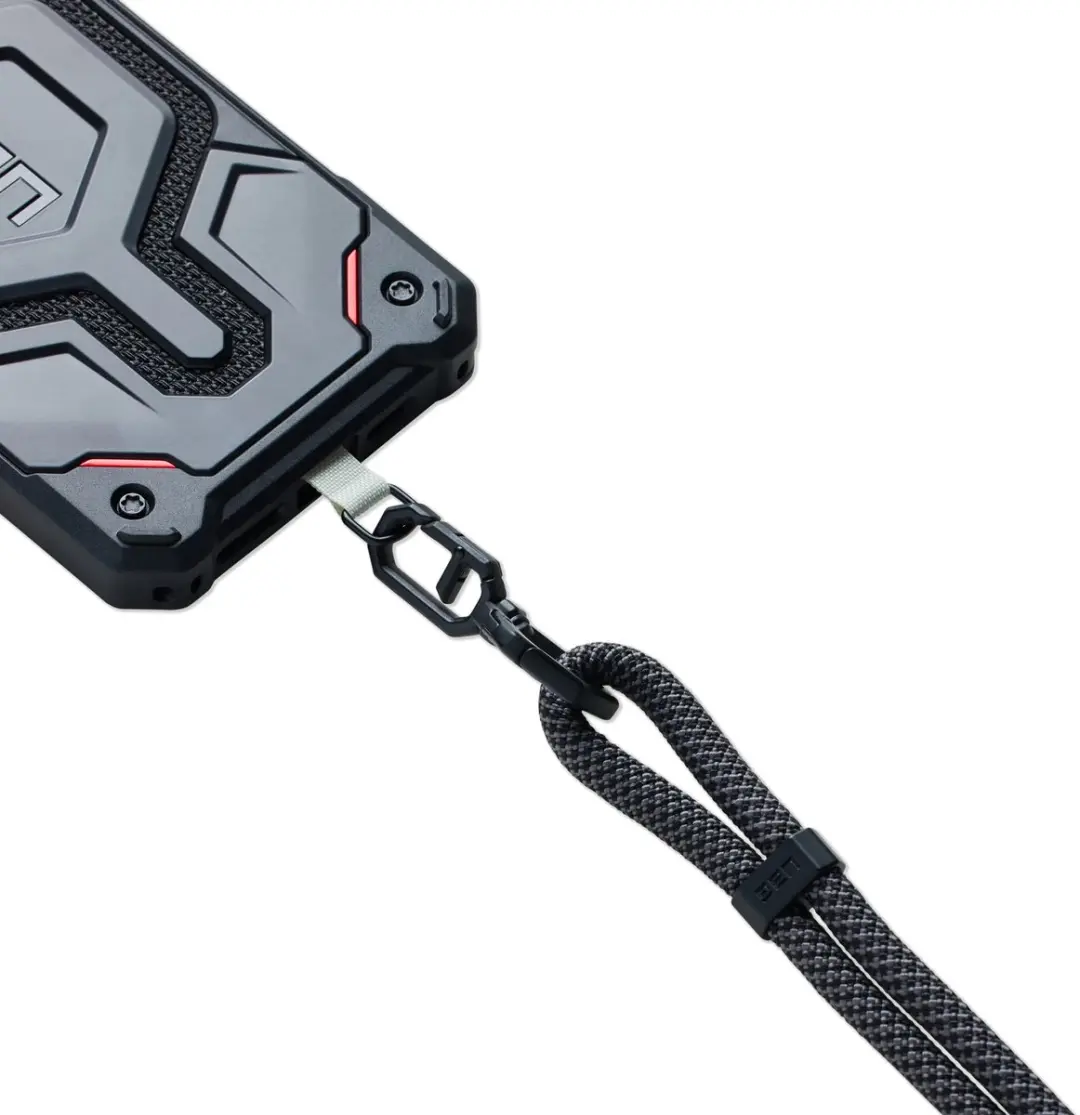 Urban Armor Gear Civilian 7mm Crossbody Lanyard - Zwart/Grijs - afbeelding 2 van 4