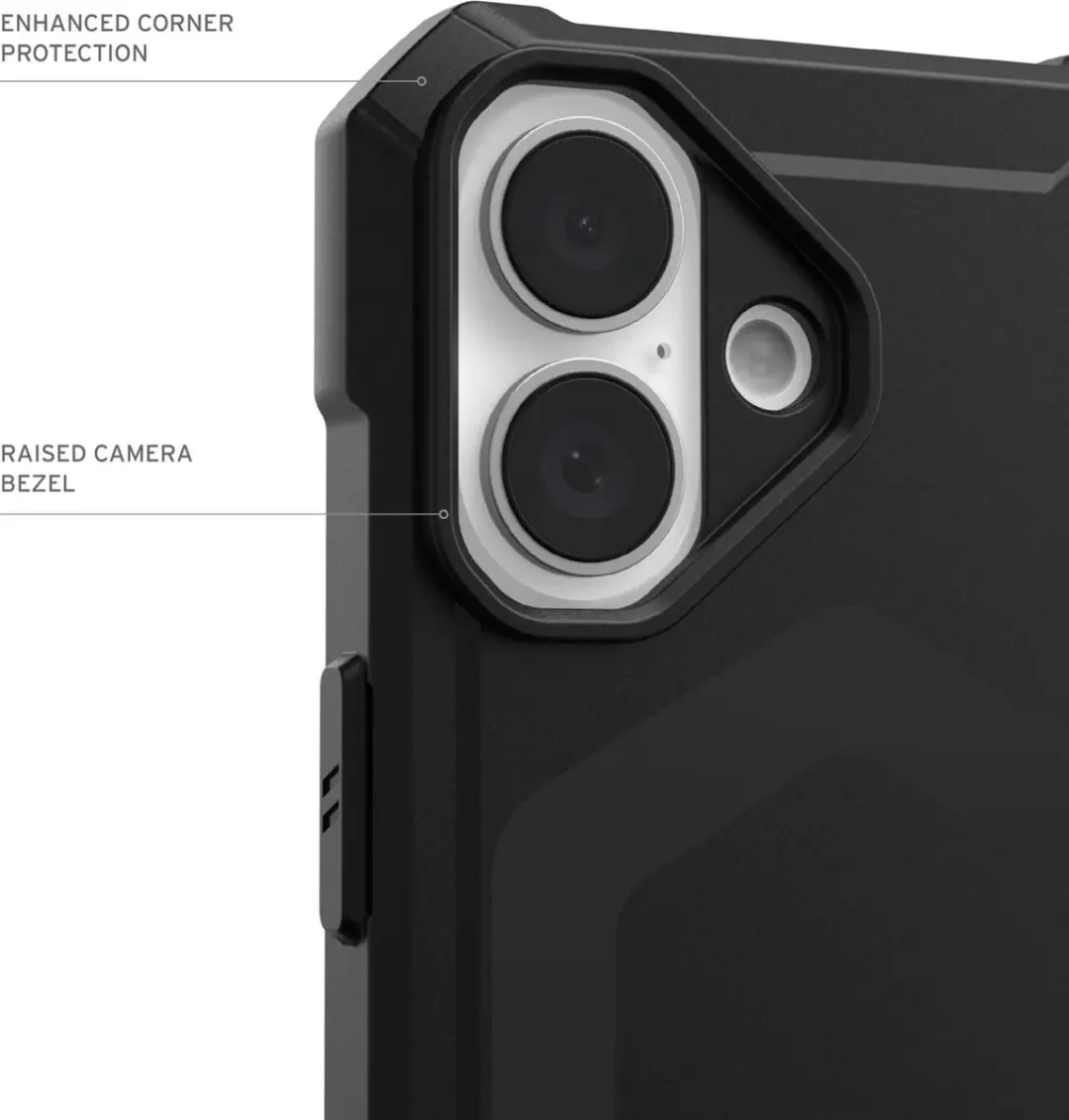 Urban Armor Gear Essential Armor Hoesje iPhone 16 - Zwart - 114450114040 - afbeelding 3 van 6