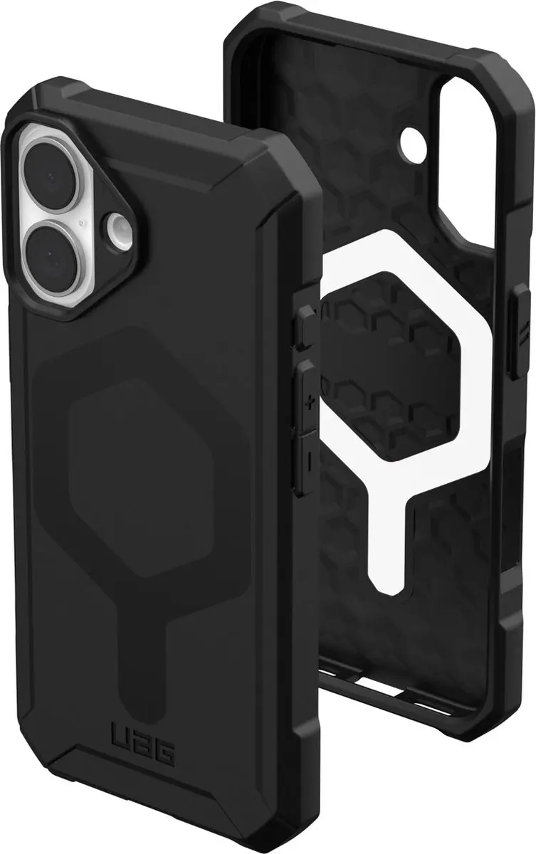 Urban Armor Gear Essential Armor Hoesje iPhone 16 - Zwart - 114450114040 - afbeelding 6 van 6