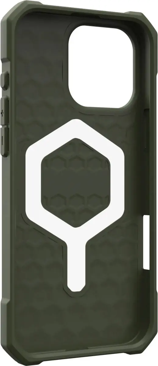 Urban Armor Gear Essential Armor Mag iPhone 16 Pro Max Hoesje - 114449117272 - Olive Green - afbeelding 4 van 6