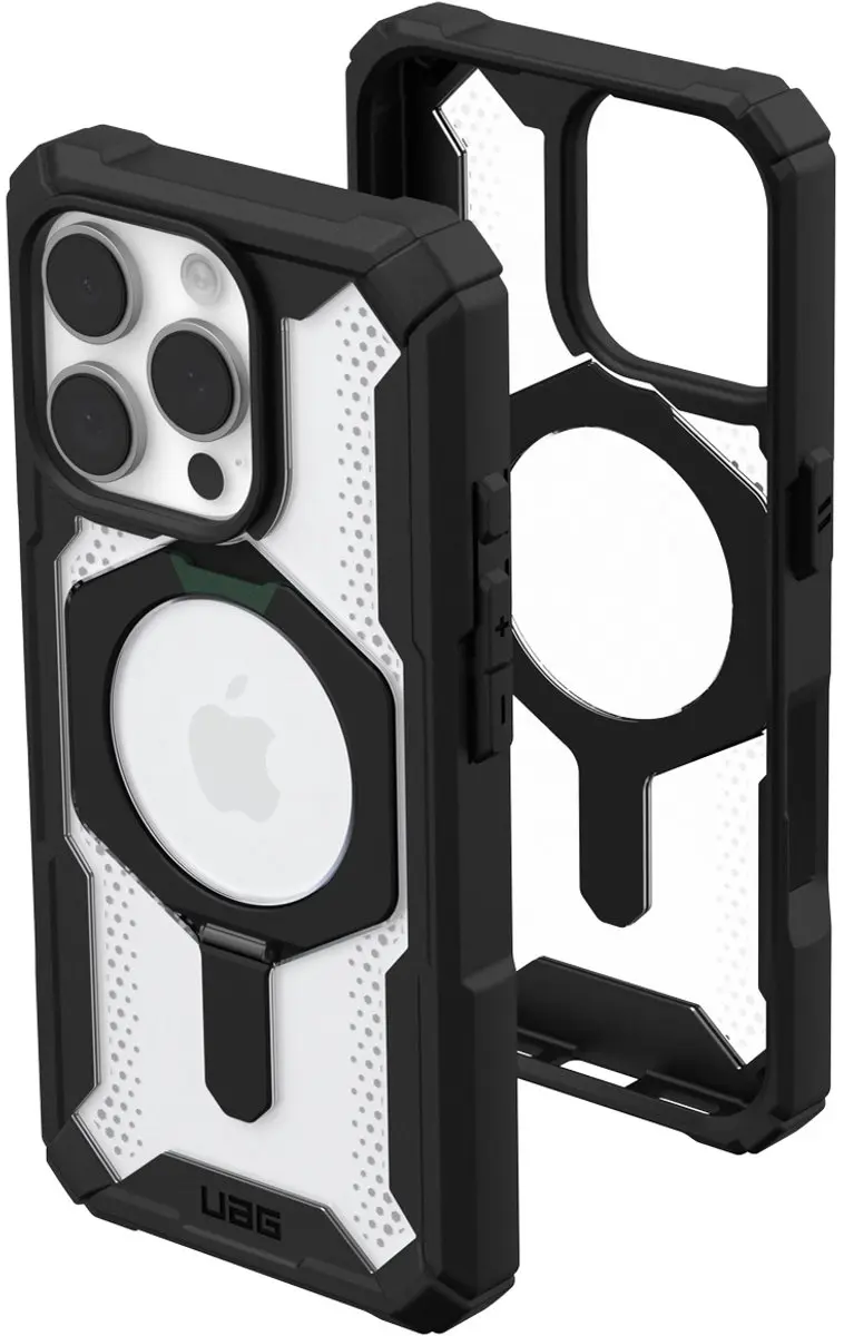 Urban Armor Gear Plasma XTE Mag Hoesje iPhone 16 Pro - 11447411404G - Black/Clear - afbeelding 6 van 6