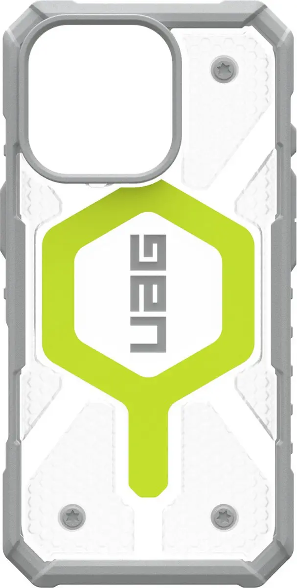 Urban Armor Gear Pathfinder Clear iPhone 16 Pro Hoesje - Geel - afbeelding 5 van 5