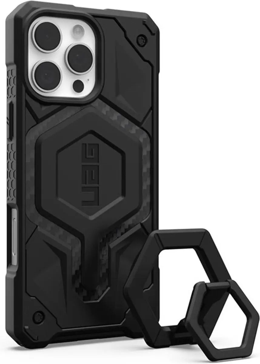 Urban Armor Gear Monarch Pro iPhone 16 Pro Max Hoesje - Zwart - afbeelding 3 van 6