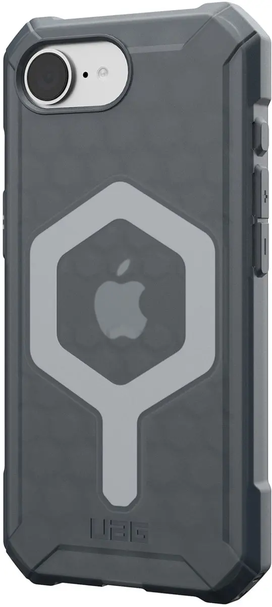 Urban Armor Gear Essential Armor Magafe iPhone 16e Hoesje - Grijs - afbeelding 2 van 6