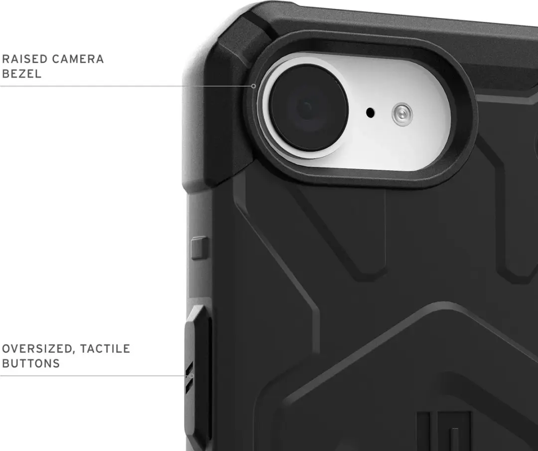 Urban Armor Gear Pathfinder Mag iPhone 16e Hoesje - 114499114040 - Zwart - afbeelding 4 van 6