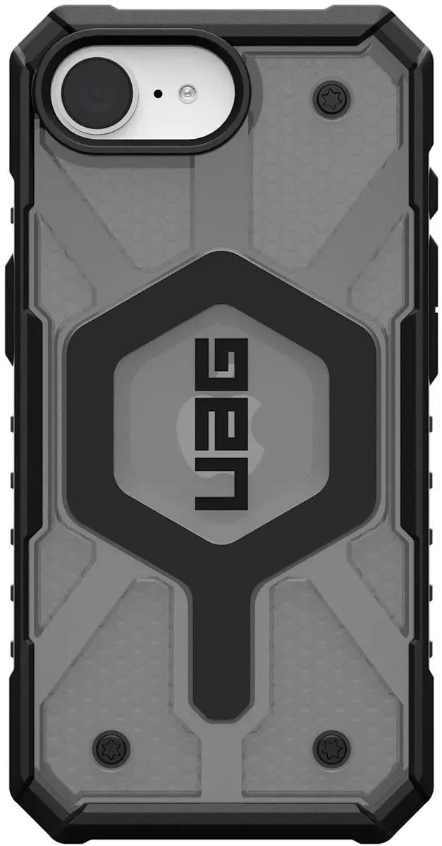 Urban Armor Gear Pathfinder Clear Mag iPhone 16e Hoesje - 114498113131 - Grijs - afbeelding 5 van 6