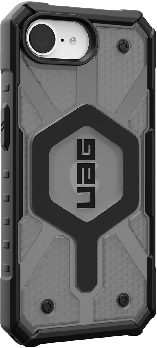 Urban Armor Gear Pathfinder Clear Mag iPhone 16e Hoesje - 114498113131 - Grijs - afbeelding 4 van 6