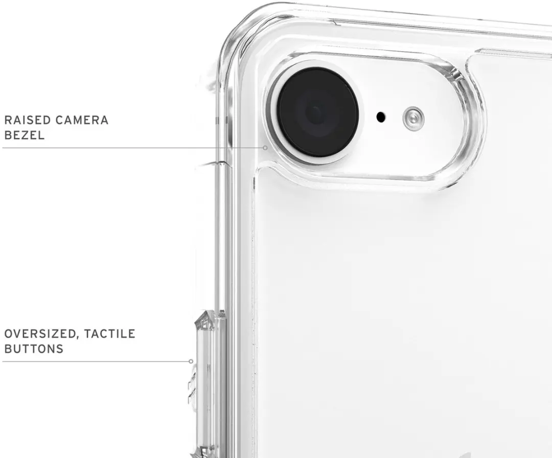 Urban Armor Gear Plyo Hoesje iPhone 16e 114502114343 - Transparant - afbeelding 3 van 6