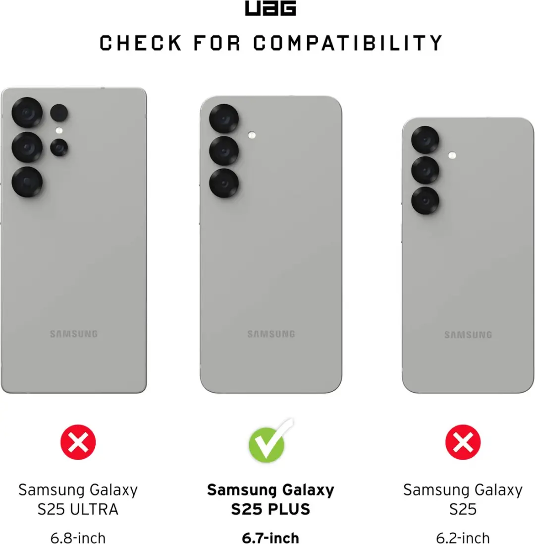 Urban Armor Gear Shield Plus Screenprotector Samsung Galaxy S25 Plus - afbeelding 3 van 6