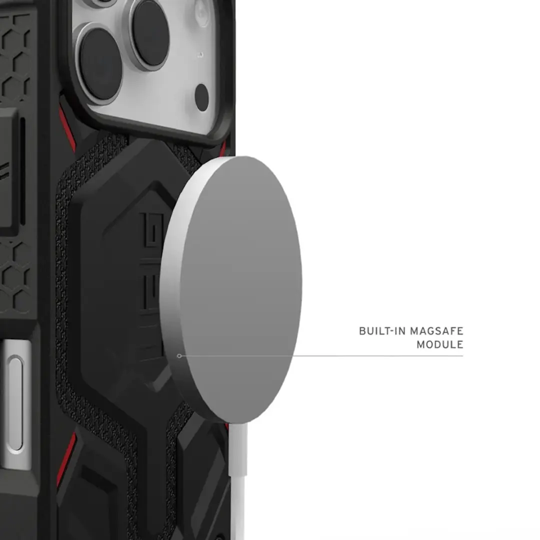 Urban Armor Gear Monarch Pro Magsafe Hoes - iPhone 17 Pro - Zwart - afbeelding 5 van 6
