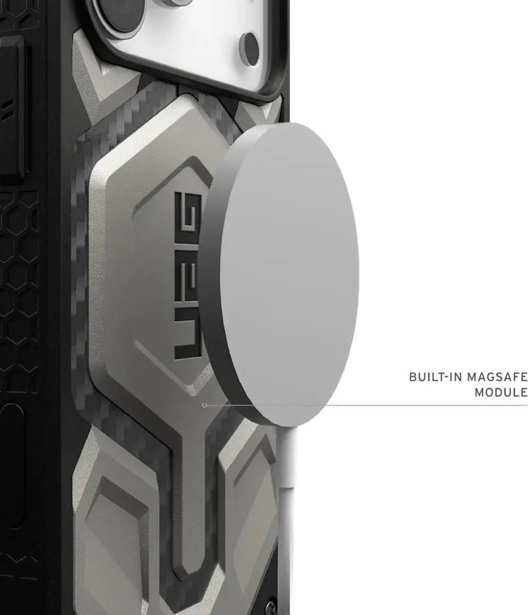 Urban Armor Gear Monarch Pro Magsafe Case - iPhone 17 Pro Max - Zwart - afbeelding 5 van 6
