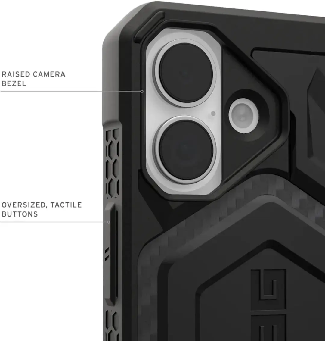 Urban Armor Gear Monarch Pro Magsafe Hoes - iPhone 17 Pro - Zwart - afbeelding 5 van 6