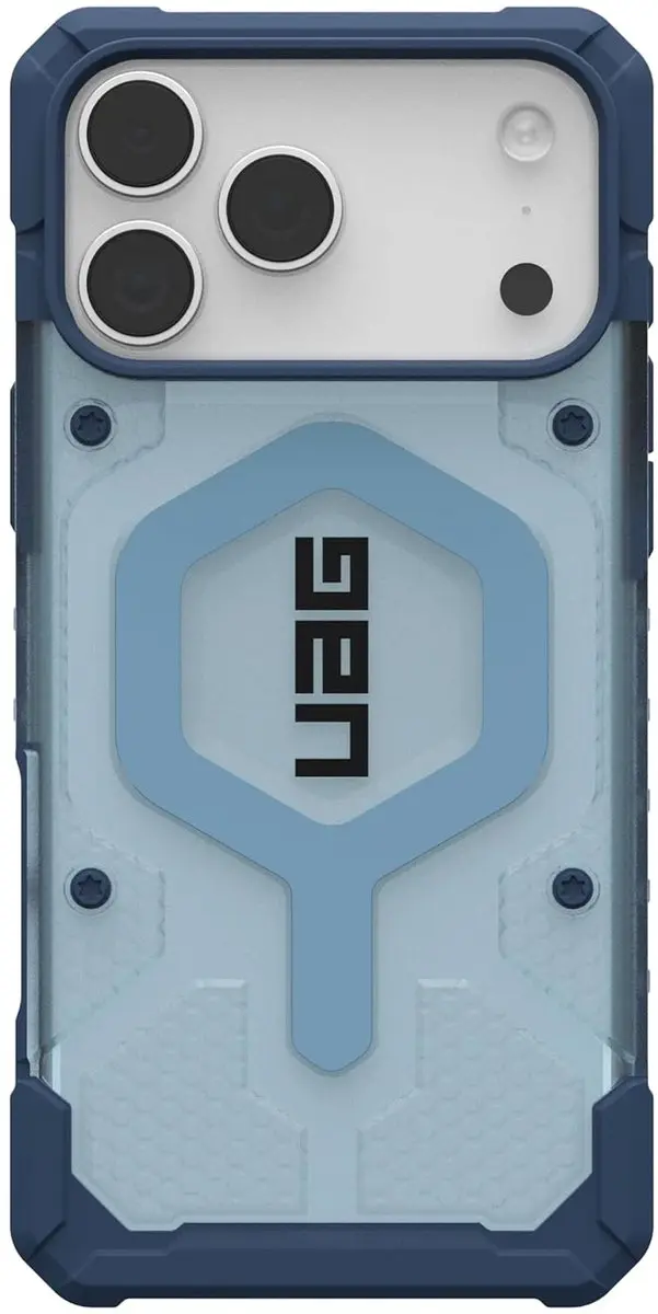 Urban Armor Gear Pathfinder 1145521BV03 Backcover - iPhone 17 Pro Max - Transparant - Blauwe Lanyard - afbeelding 2 van 6
