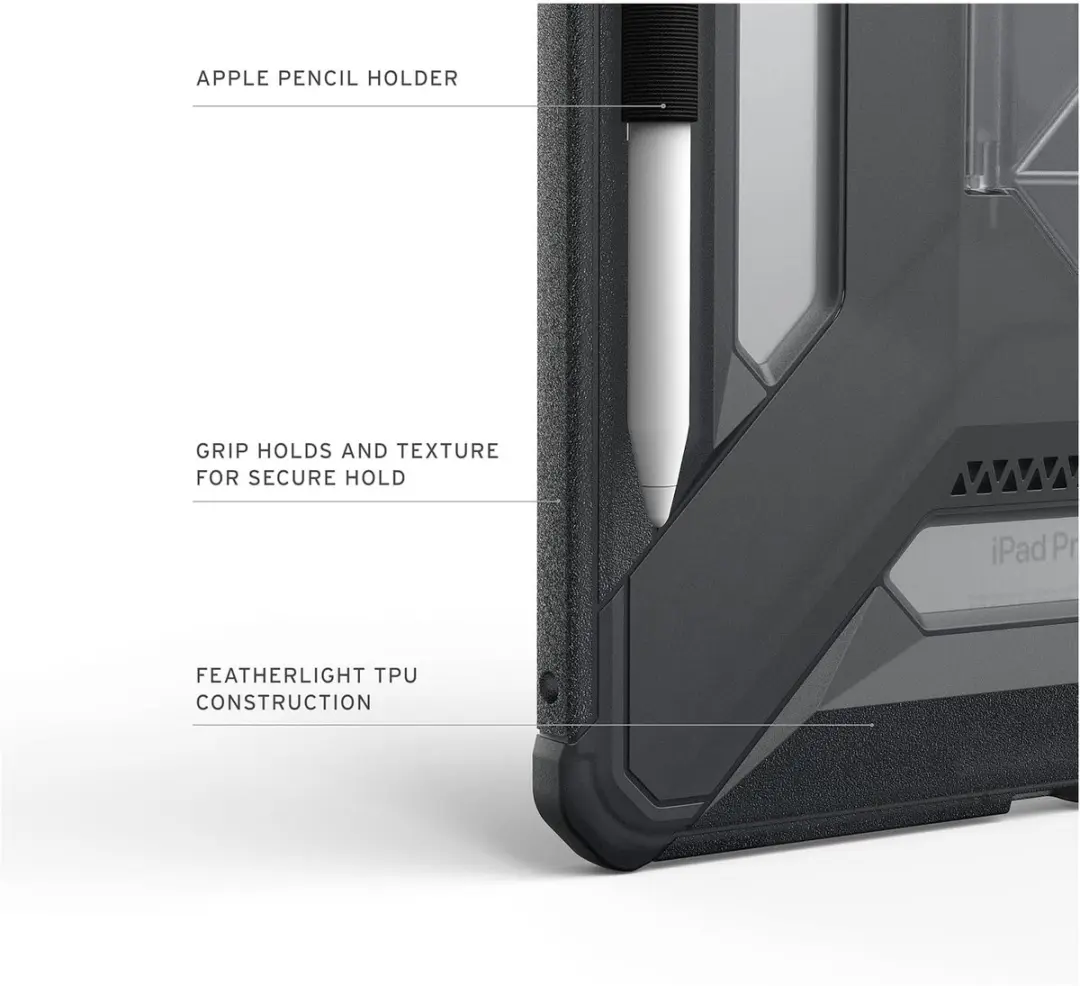 Urban Armor Gear Scout Plus Backcover iPad Pro 11 - Ash - 124491113131 - afbeelding 4 van 6