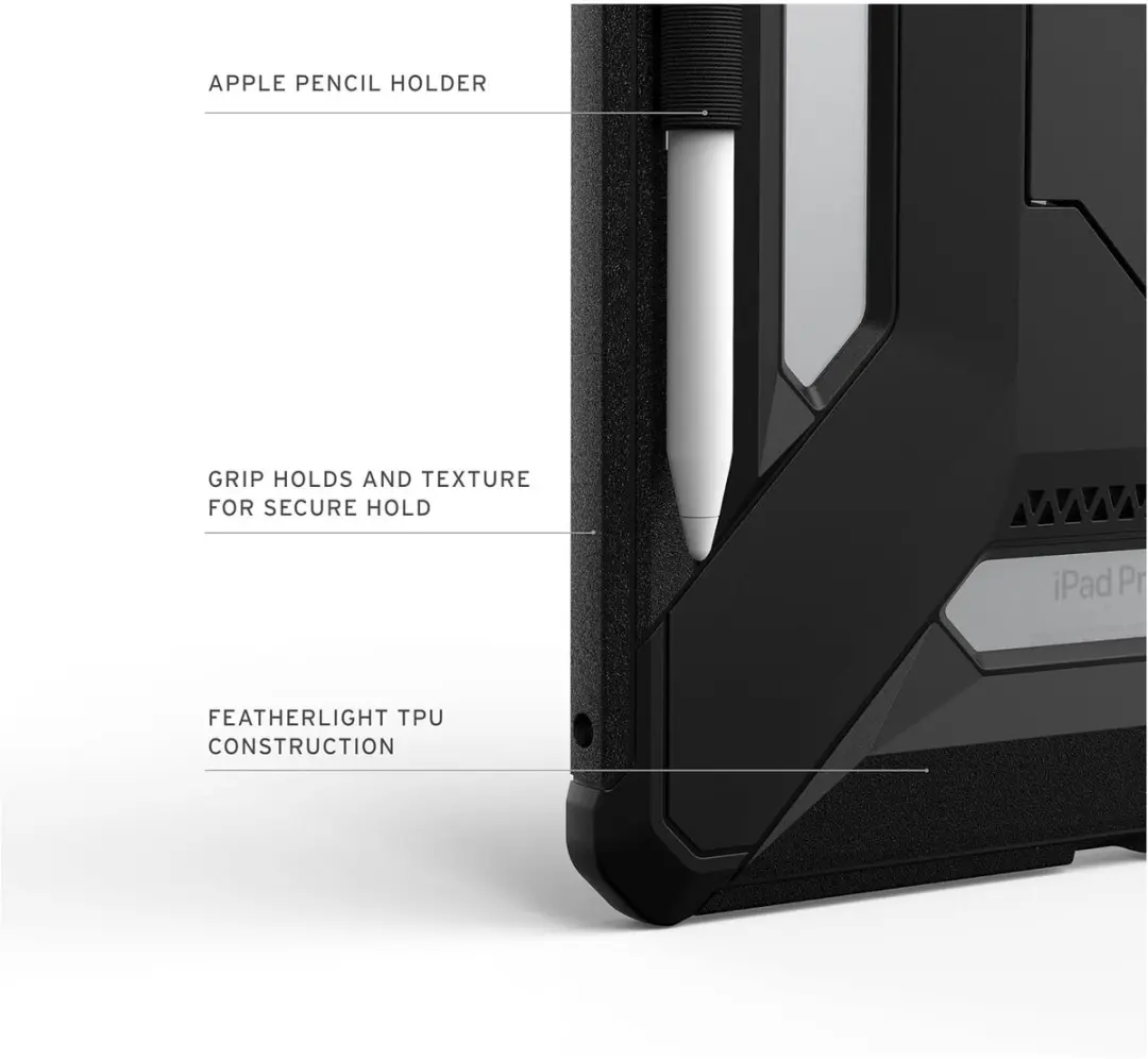 Urban Armor Gear Scout Plus Backcover iPad Pro 11 - Zwart - afbeelding 3 van 6