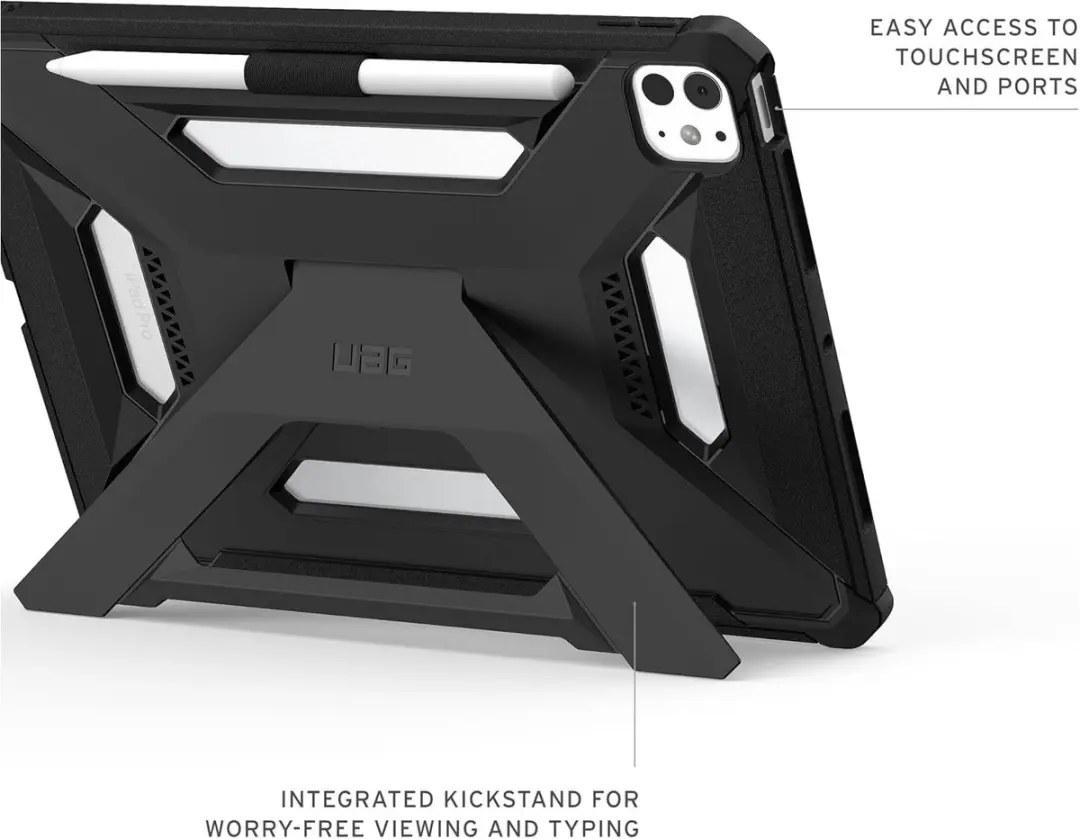 Urban Armor Gear Scout Plus Backcover iPad Pro 11 - Zwart - afbeelding 5 van 6