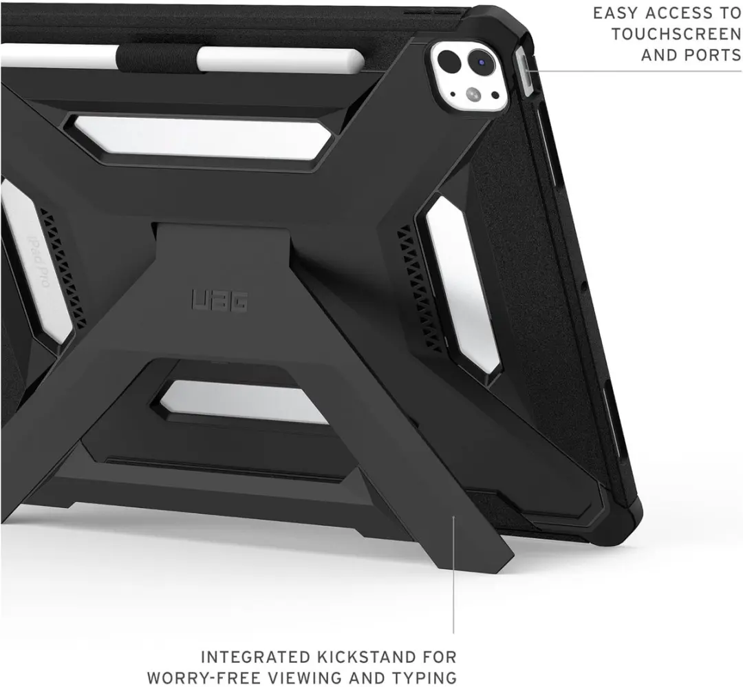 Urban Armor Gear Scout Plus Backcover 124492114040 - iPad Pro 13 Zwart - afbeelding 5 van 6