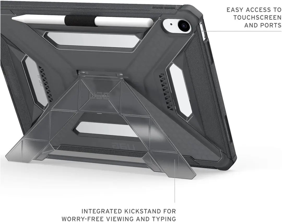 Urban Armor Gear Scout Plus Backcover iPad 11/10 - Ash - 11 Inch - afbeelding 4 van 6