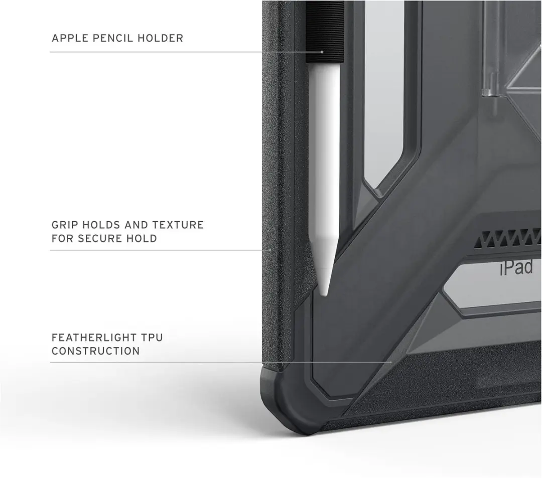 Urban Armor Gear Scout Plus Backcover iPad 11/10 - Ash - 11 Inch - afbeelding 5 van 6