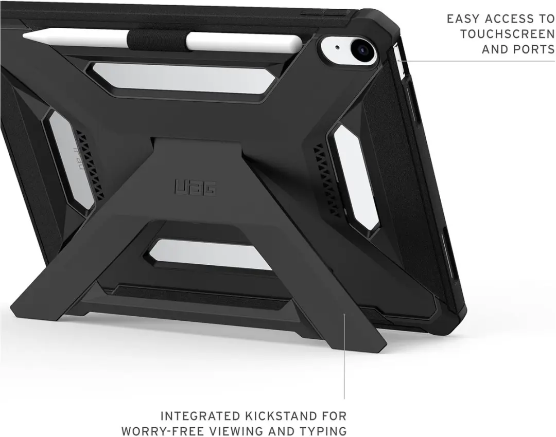 Urban Armor Gear Scout Plus Backcover iPad 11/10 - Zwart - afbeelding 5 van 6