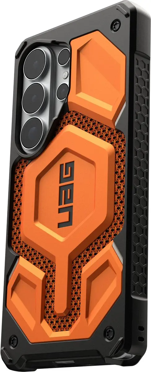 Urban Armor Gear Monarch Pro Backcover S26 Ultra - Oranje - 214513113997 - afbeelding 3 van 4
