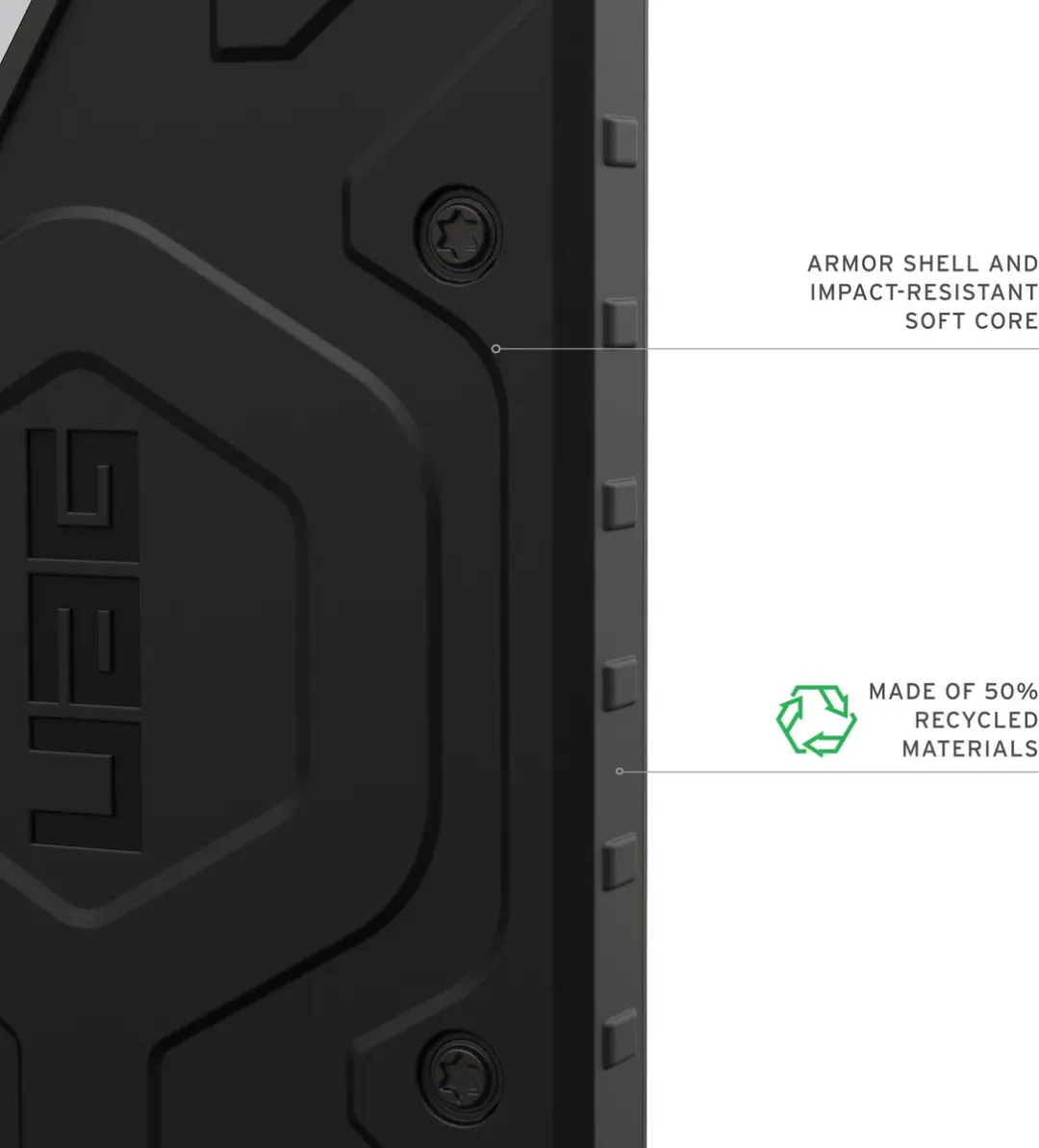 Urban Armor Gear Pathfinder Backcover 214530114040 - Samsung Galaxy S26 Ultra - Zwart - afbeelding 5 van 6