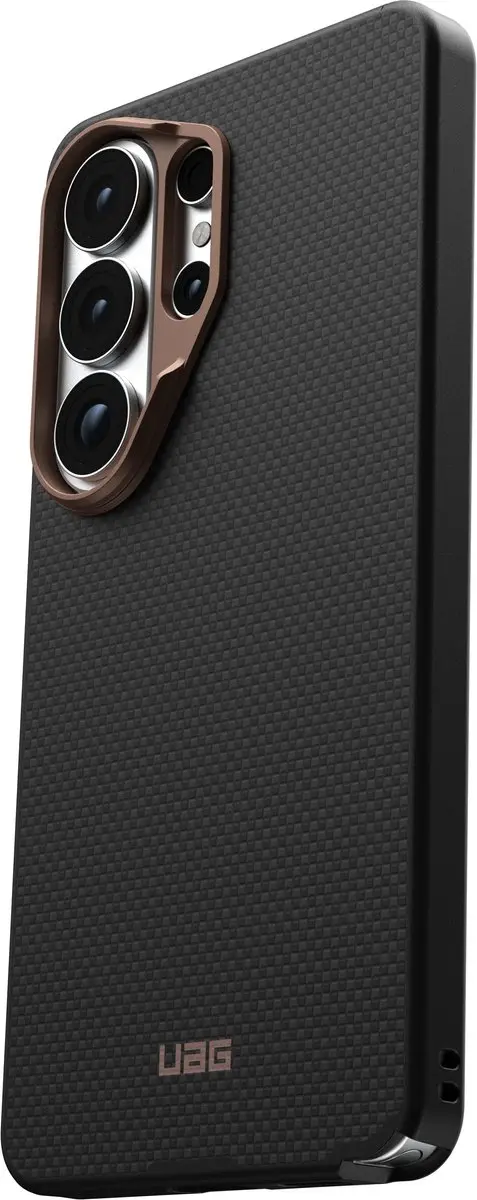 Urban Armor Gear Fibr Armr Backcover 214545114085 - Zwart/Bronze - afbeelding 3 van 6