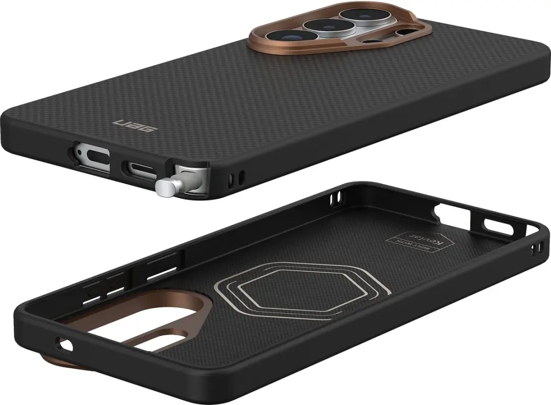 Urban Armor Gear Fibr Armr Backcover 214545114085 - Zwart/Bronze - afbeelding 4 van 6