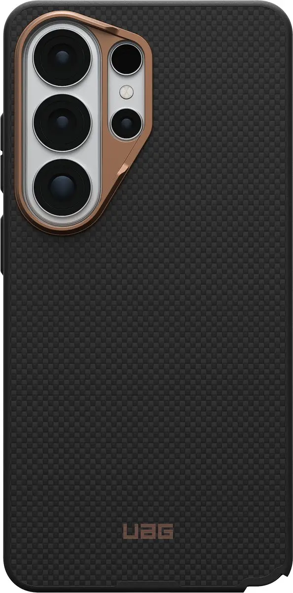 Urban Armor Gear Fibr Armr Backcover 214545114085 - Zwart/Bronze - afbeelding 2 van 6