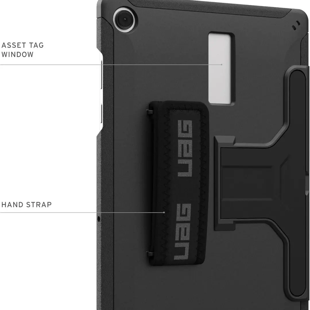 Urban Armor Gear Scout Backcover Galaxy Tab A9/A11 Plus - Zwart - afbeelding 4 van 6