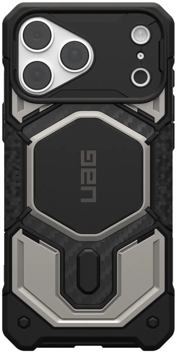 Urban Armor Gear Monarch Pro Backcover 114568113636 - iPhone 18/17 Pro Max - Zilver - afbeelding 2 van 5