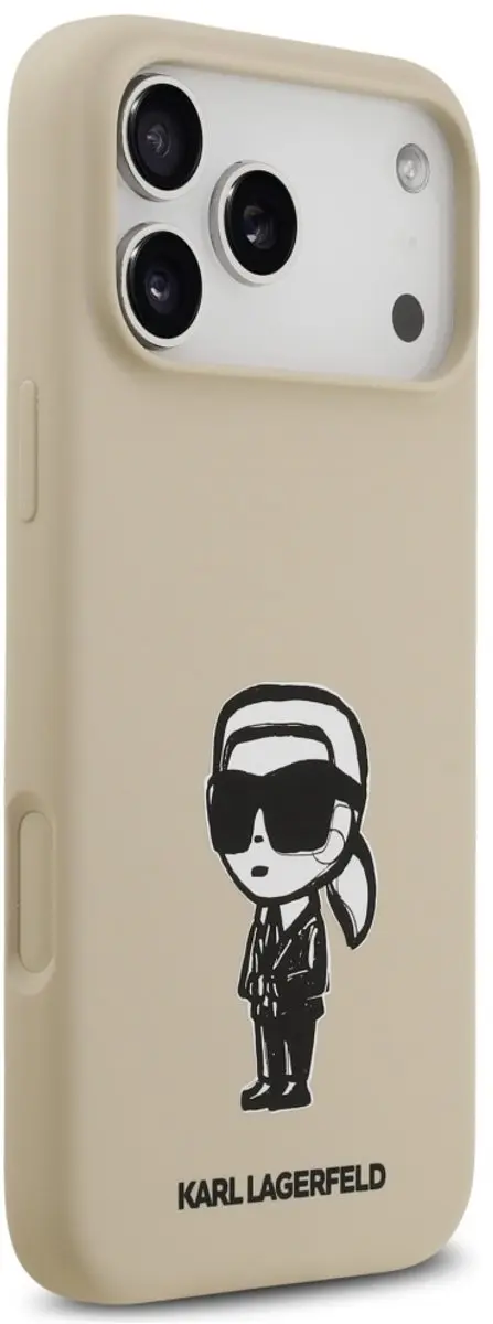 Karl Lagerfeld Siliconen Hoesje iPhone 17 Pro Max - Zwart - afbeelding 2 van 6