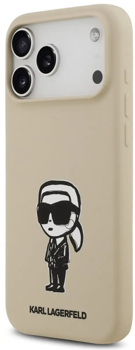 Karl Lagerfeld Siliconen Hoesje iPhone 17 Pro Max - Zwart - afbeelding 4 van 6