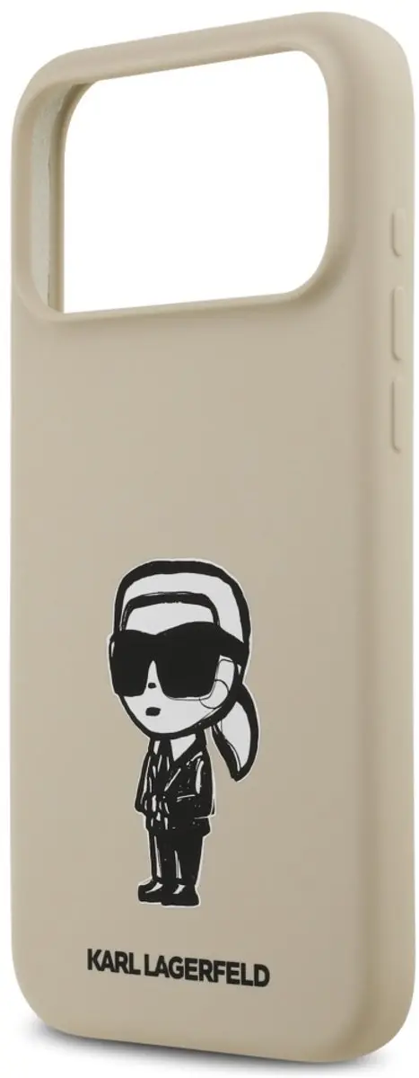 Karl Lagerfeld Siliconen Hoesje iPhone 17 Pro Max - Zwart - afbeelding 5 van 6