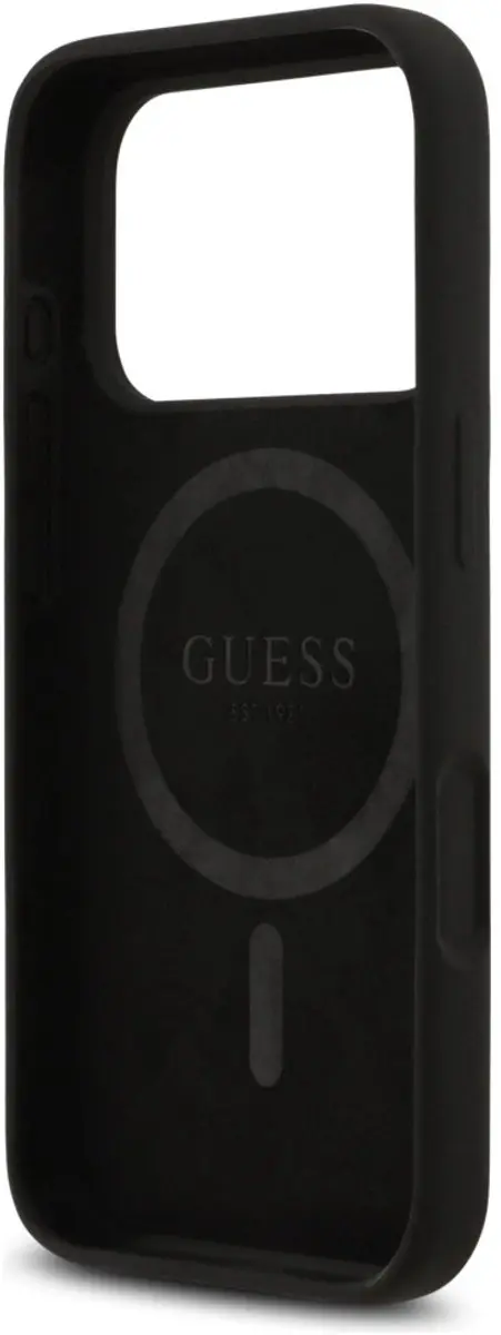 GUESS Siliconen Hoesje iPhone 17 Pro Max - Magsafe - Zwart - afbeelding 2 van 6