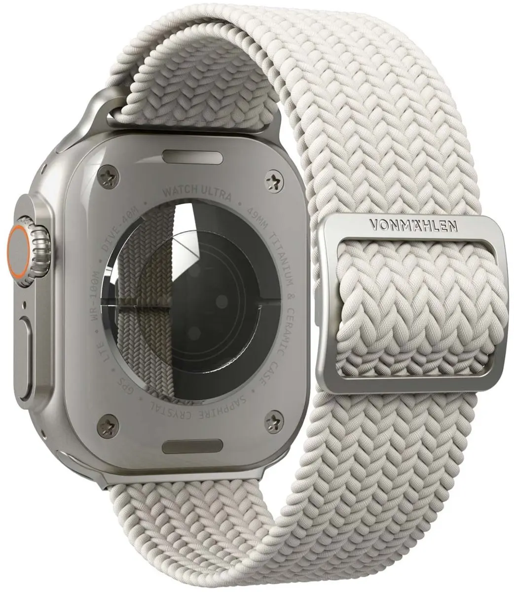 Vonmählen Woven Loop Bandje Apple Watch - Cream - afbeelding 2 van 5