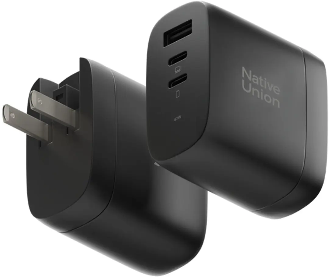 Native Union FAST-PD67-BLK-2CA USB-C Wandlader 67W
