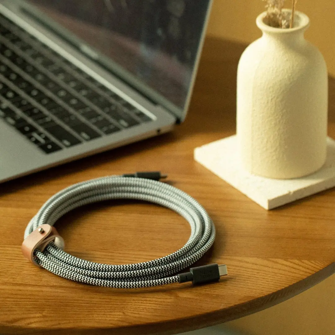 Native Union Belt Cable XL USB-C naar USB-C 3M 100W - Zebra