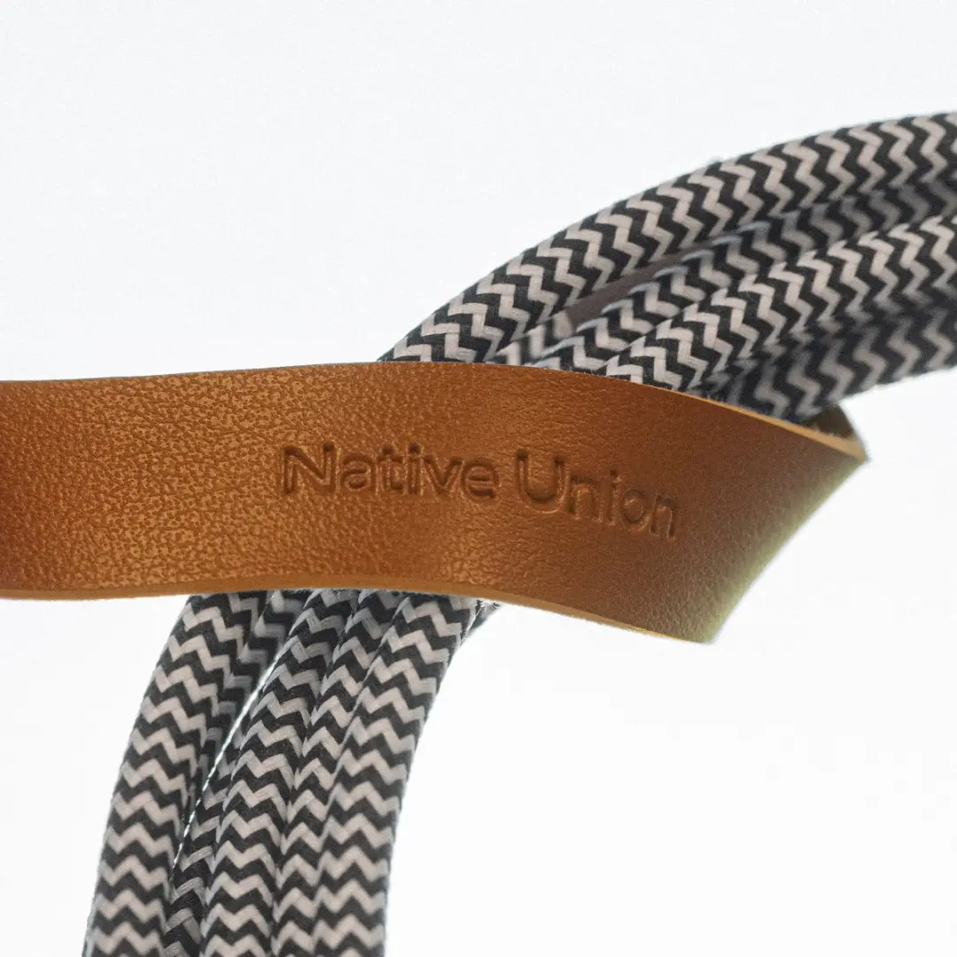 Native Union Belt Cable XL USB-C naar USB-C 3M 100W - Zebra
