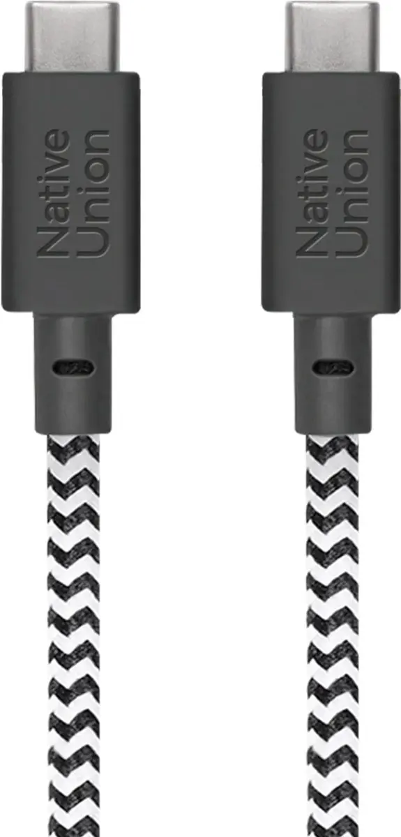 Native Union Belt Cable XL USB-C naar USB-C 3M 100W - Zebra
