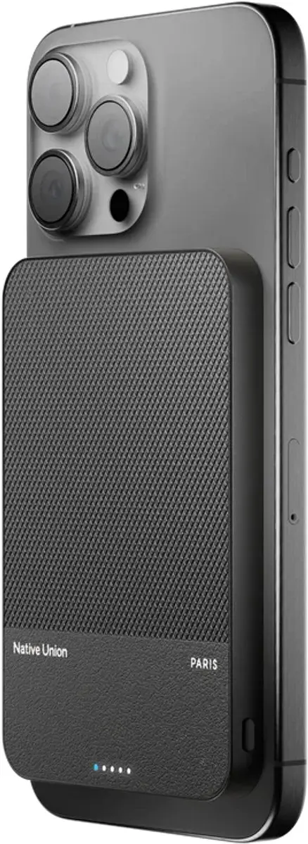 Native Union (Re)Classic Power Bank 5000mAh - Zwart - MagSafe Qi2