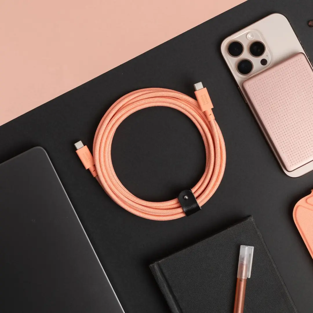 Native Union Belt Cable XL USB-C 3M 100W - Apricot