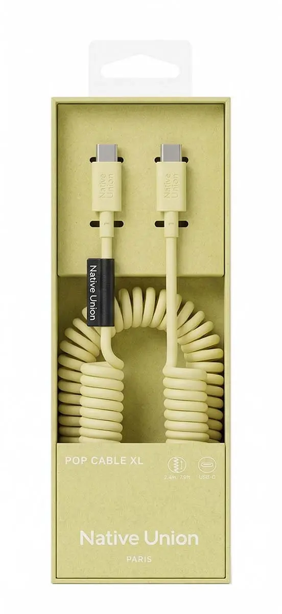 Native Union Pop Cable USB-C 2.4M 60W - Lemon