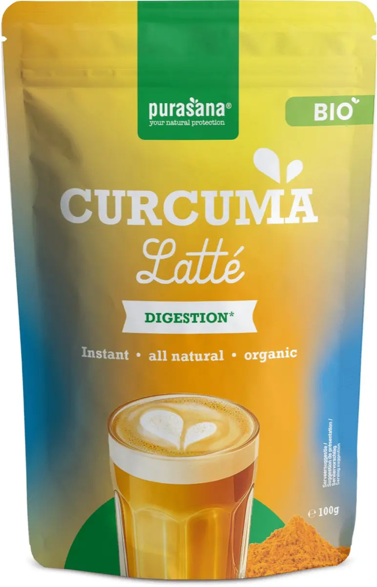 Purasana Biologische Curcuma Latte Poeder 100g