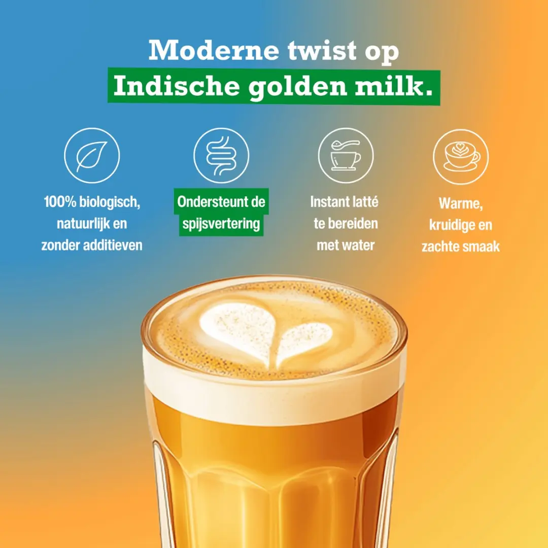 Purasana Biologische Curcuma Latte Poeder 100g